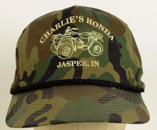 V2 Charlie's Honda Jasper Indiana ATV Camouflage Baseball Hat Cap Adjustable
