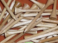 500 Holztees 8,3 cm natur ~ Holz-Tees ~ Hartholztees