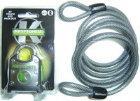 Fahrradschloß Kabelschloß KRYPTONITE Vorhängeschloß Stahlseil NEU 