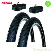 2 x Kenda K-935 Fahrradreifen Decke + 2 Schläuche 26 x 1.75 - 47-559 - 01022605K