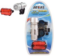 Fahrradleuchte Fahrradlicht Set Fahrradbeleuchtung Fahrradlampe 5 LED Licht Set