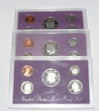 1989 1990 1991 United States Mint Proof Set Lot