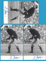 3 orig. Autogramme - Lew Jaschin (†) (SOW) -  Welttorhüter des 20. Jahrhunderts 
