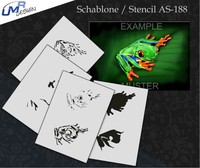 Step by Step Airbrush Schablone AS-188 M ~ Tattoo Stencil ~ UMR-Design