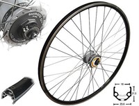 28" Vorderrad Shimano Nabendynamo DH-3N30 Alu Schwarz Schnellspanner Trekkingrad