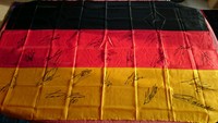 Deutschland Fahne 90 x 140 EM KADER HANDSIGNIERT 