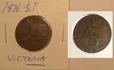 1870 & 1876 Great Britin Half Pennies- -Combined shipping
