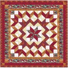 Ezy Quilt Kit Galaxy Star Autumn Pansy Beautiful!/Pre-cut Fabrics Ready To Sew!