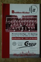 Programm: Greifswalder SC - FSV Lok Altmark Stendal (12.05.2002)