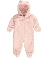 Carter's NWT Infant Girl PINK Sherpa Pram Bunting Snowsuit Coat 3 Months 3M