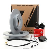 ZIMMERMANN Bremsen Kit Bremsscheiben + Beläge + Wako VW Transporter T4 hinten