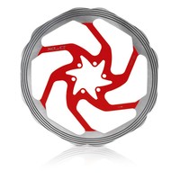 XLC BR-X58 Fahrrad CNC BREMSSCHEIBE Ø160/180/203 mm 6-Loch rot-silber Disc Rotor