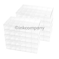 10x 18er Sortimentskästen / Aufbewahrungsbox / Sortierkasten transparent NEU