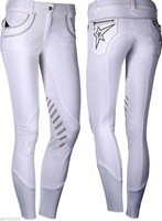 LIMITED EDITION!!! Damen Reithose Anniversary mit Silikon Grip,Turnier weiß