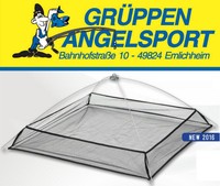 Köderfisch Senke Fluchtschutz Senknetz Reuse Netz Köderfischreuse 1x1m