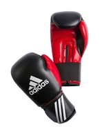 ADIDAS® Leder PU Boxhandschuhe 8 10 12 14 Unzen SCHWARZ ROT UZ OZ Box-Handschuhe