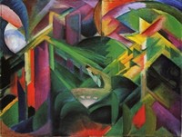 Reh im Klostergarten von Franz  Marc | 50 x 60 cm | Ölgemälde