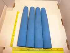 4 Piece Eva Blue Foam 8-9" Handles Lot For Rod Builders Or Repairs