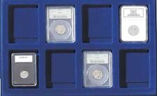 X2 Certified Coin Storage Display Trays Lighthouse Tab8Usk 8 Slabs Pcgs Ngc Free