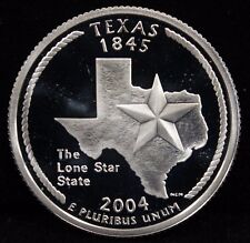 2004-S State Quarter Texas Gem Proof Dcam 90% Silver Us Coin Uncirculated