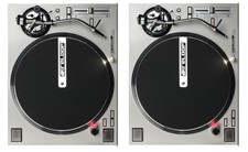 2 RELOOP RP-7000 SILVER TURNTABLES - HIGH TORQUE DIRECT DRIVE TWIN SET Auth. DLR