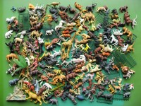 HONG KONG Tiere Figuren Zootiere Wildtiere Tierfiguren 70er Jahre Konvolut 2.