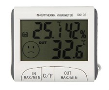 Weather Station Forecast Thermometers barometer Indoor/Outdoor Humidity Clock