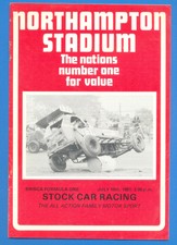 Northampton Stadium.19th July 1981.Programme