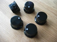 5 Schalter für Herde Schaltknebel schwarz mit Zahlen 0-9