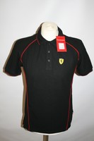 FERRARI Polo Shirt Größe S Scuderia Ferrari Formel 1 Schwarz TOP-NEU