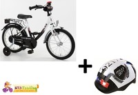 Bachtenkirch Kinderfahrrad 16 Zoll POLICE Tiefeinstieg + Helm NEU 432-PC-88