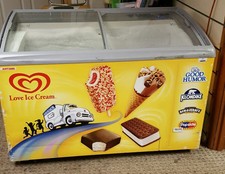 Good Humor Commercial 48" Glass Sliding Top Ice Cream Freezer Chest