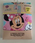 Disney Girls Minnie Mouse pajama set 2 pc sleep wear 3T Mickey Mouse Club