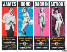 GOLDFINGER LOBBY SCENE CARD # 9 POSTER JAMES BOND SEAN CONNERY HONOR BLACKMAN