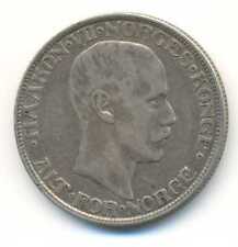 Norway Haakon Vii Silver Coin 2 Kroner 1912 A Vf