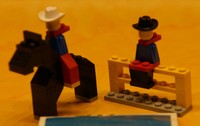 22-0231 LEGO® - Cowboys mit Pferd und Gatter 1976 OBA (617) 
