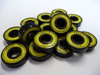 **8x ABEC7-Kugellager 608-ZZ.ABEC7- schwarz/gelb - .... 8x22x7 mm ....**NEU**