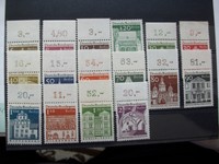 Dauerserie Gr. Bauten MiNr270-85** komplett Oberränder