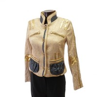 SPORTALM BLAZER JACKE gold Gr. 36 - LUXUS! /CR643_M