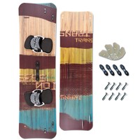 LEICHTWIND KITEBOARD ~ TRANS SESSION WOOD 161 x 44 + PADSET + FINNEN + HANDLE