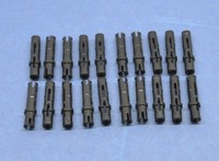 LEGO 20 x Technik Verbinder lang (6558) schwarz | technic long connector black