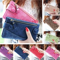 Damen Portemonnaie Geldbörse Geldbeutel Leder Wallet Purse Portmonee Frauen NEU