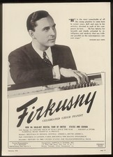 1948 Rudolf Firkusny photo piano recital booking vintage print ad