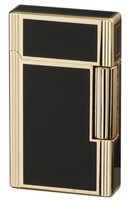 JEAN CLAUDE Feuerzeug Dustin goldin schwarz Steinzündung Reibrad NEU OVP