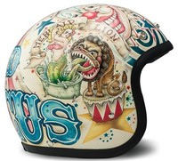 DMD VINTAGE - CIRCUS LOW PROFILE HELMET *FREE NEXT DAY DELIVERY* bell custom 500
