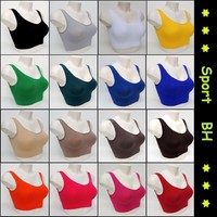 Sport BH Nahtlos Form Bustier Top ohne Bügel  Push Up BRA BH Microfaser Figur