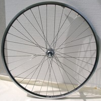 Hinterrad 28 Zoll Fahrrad Laufrad HK schwarz Vollachse f. Schraubkranz Schaltung