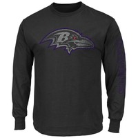 NFL Football Long Sleeve/LS-/Langarm Shirt BALTIMORE RAVENS Up & Over 