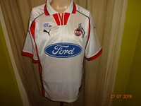 1.FC Köln Original Puma Heim Trikot 1998/99 "Ford" + Handsigniert Gr.M- L