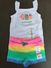 Girls Summer Sweetie Outfit 6 Months Bodysuit Popsicle Shorts NEW NWT $24